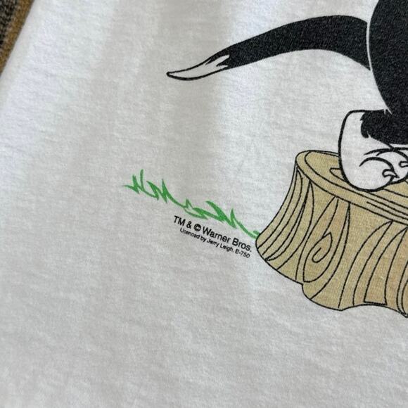Vintage 90s Looney Tunes Tweety Sylvester T-Shirt Size XL Cartoon 1998 - Picture 6 of 10